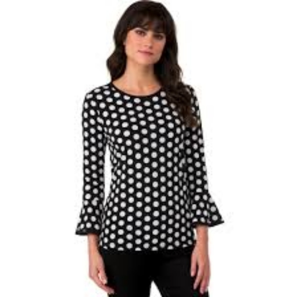 NWT Michael Kors black & white top